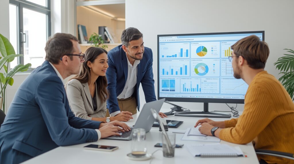 SEO Audit Checklist for Small Businesses lucid origin realistic photo of a diverse team of small busine 0