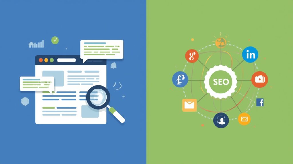 On-Page vs Off-Page SEO Explained lucid origin a modern digital marketing concept illustration s 0